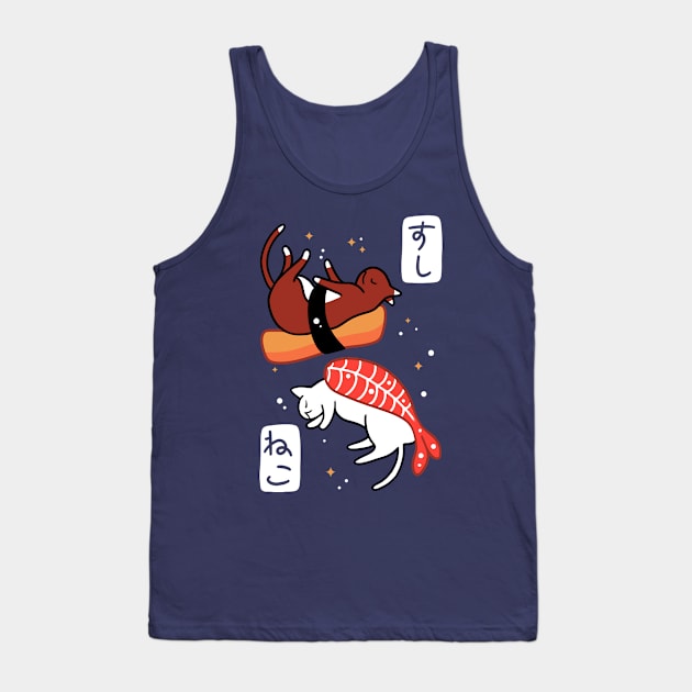 Neko sushi Tank Top by Pescapin